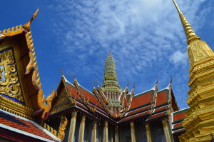 In the time before classes start, we have visited many tourist destinations, including multiple Buddhist temples like this one called Wat Phra Kaew (Temple of the Emerald Buddha)