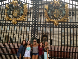 Buckingham Palace is enormous and gorgeous. My favorite part was walking through (we couldn't take pictures) but the details and the amount of rooms is ridiculous! 
