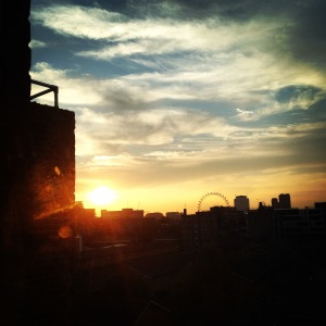 the view outside my flat at sunset! this pretty much describes how beautiful this city has turned out to be. 