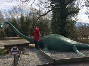 So pitty that we didn't see the Nessie in Ness Lake due to the nice weather. But, I still got a photo with it!