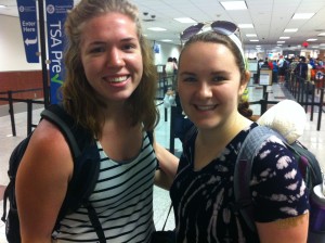 Amelia Neumeister and myself at the Atlanta International Airport.