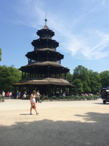 The turm (tower) at the Chinesische Wirtschaft.