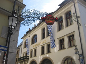 Why go to the Hard Rock Cafe, when the Hofbraühaus is mere meters away?