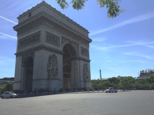 Arc de Triomphe and Tour Eiffel