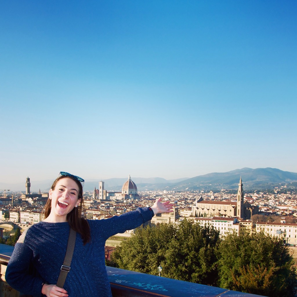 At the top of the Piazzale Michelangelo. 
