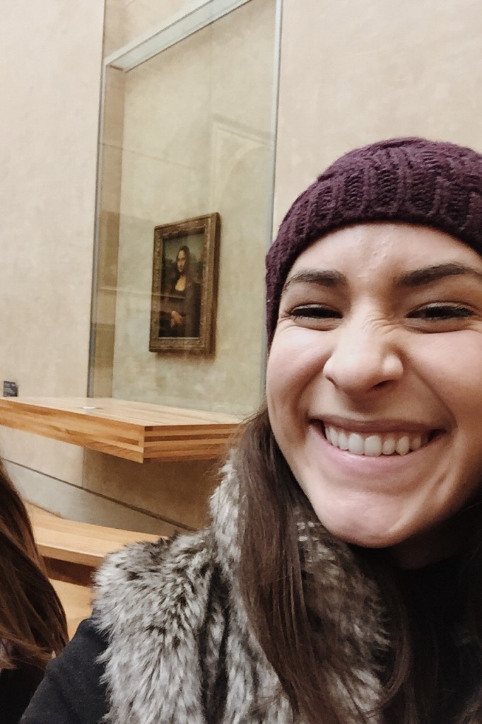 My selfie with Mona Lisa. She was pretty cool. 