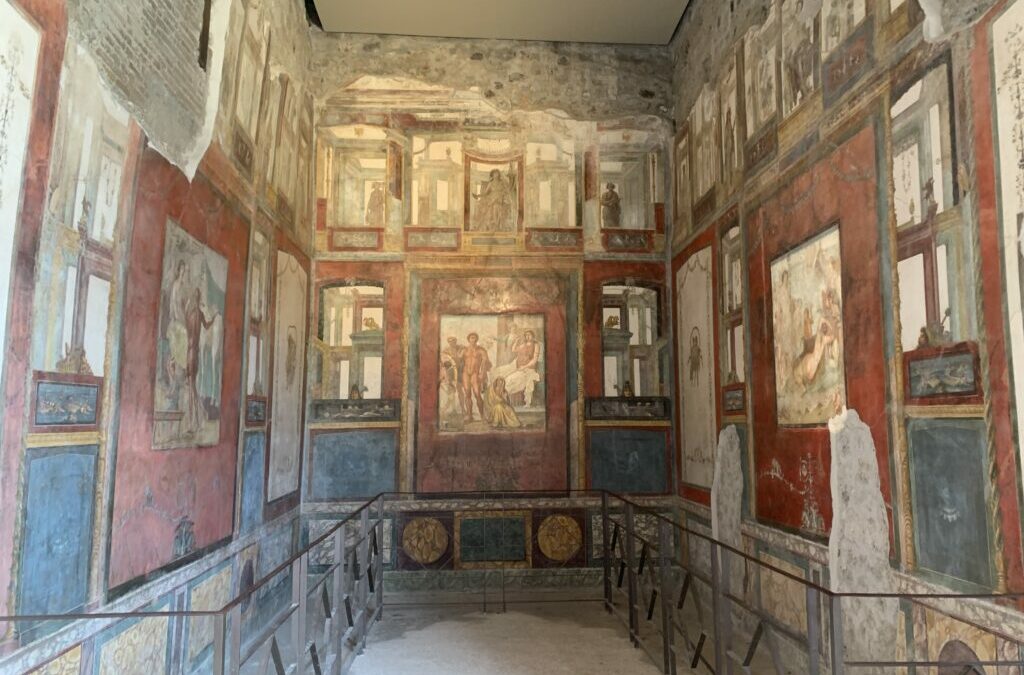 Visiting Pompeii on our Free Day