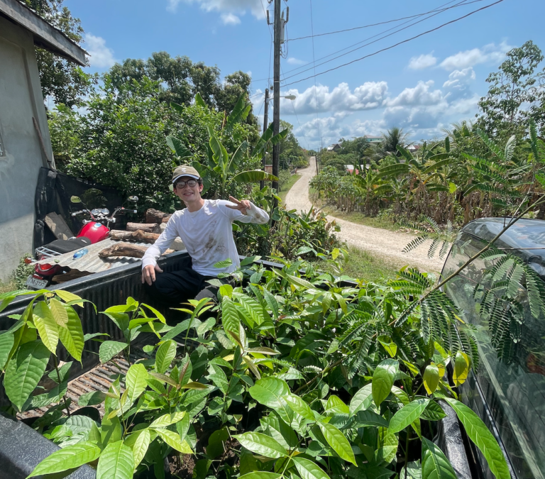 Tree Planting in the Village of San Pedro Columbia, Belize